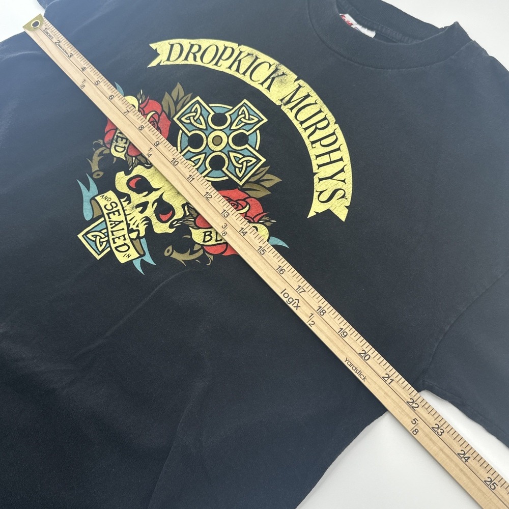 Dropkick Murphys World Tour Signed & Sealed In‎ Blood T-Shirt Black USA Tag XL - Picture 10 of 10